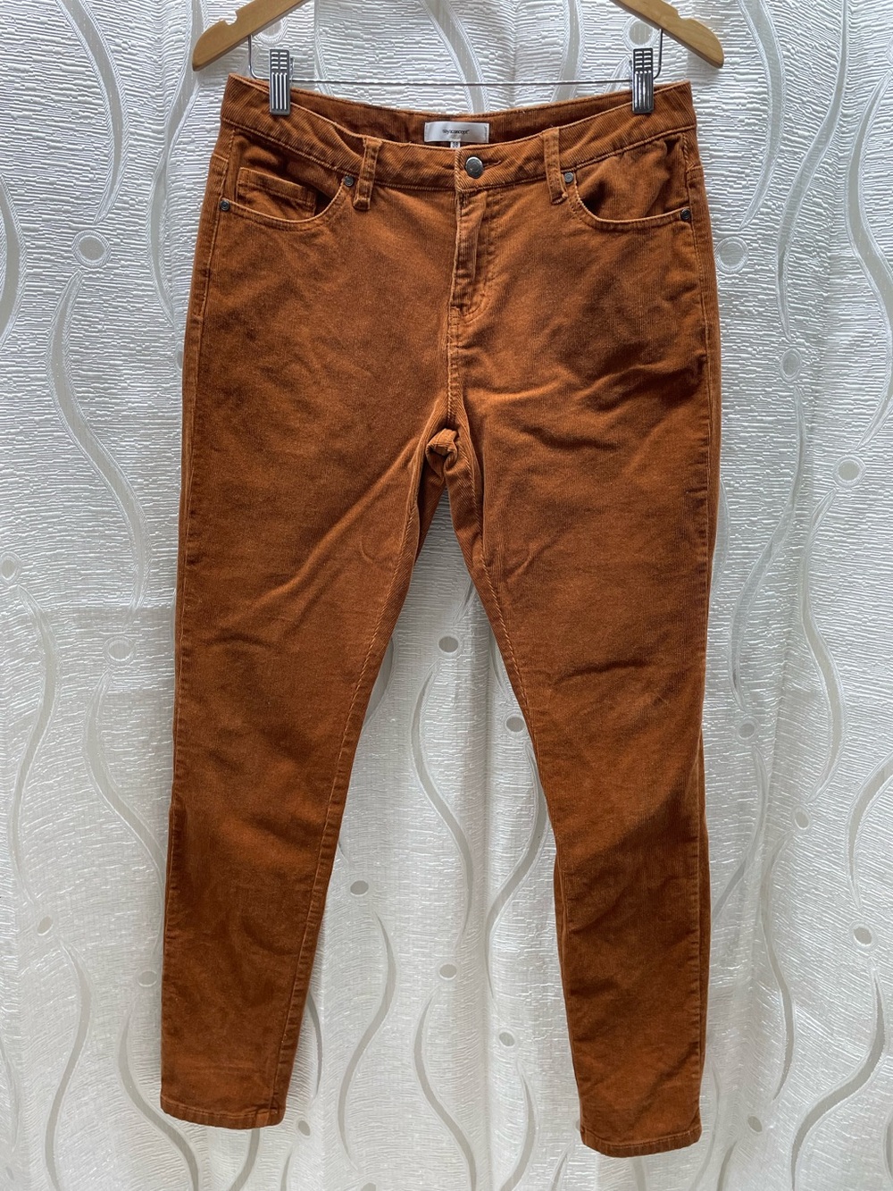 Soyaconcept Corduroy Pants Womens 38 Brown Excellent Slim Leg Mid‎ Rise Ginger
